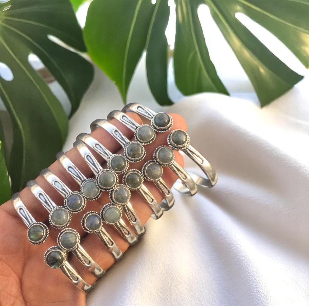 Labradorite Bangle Bracelet – Embrace the Magic