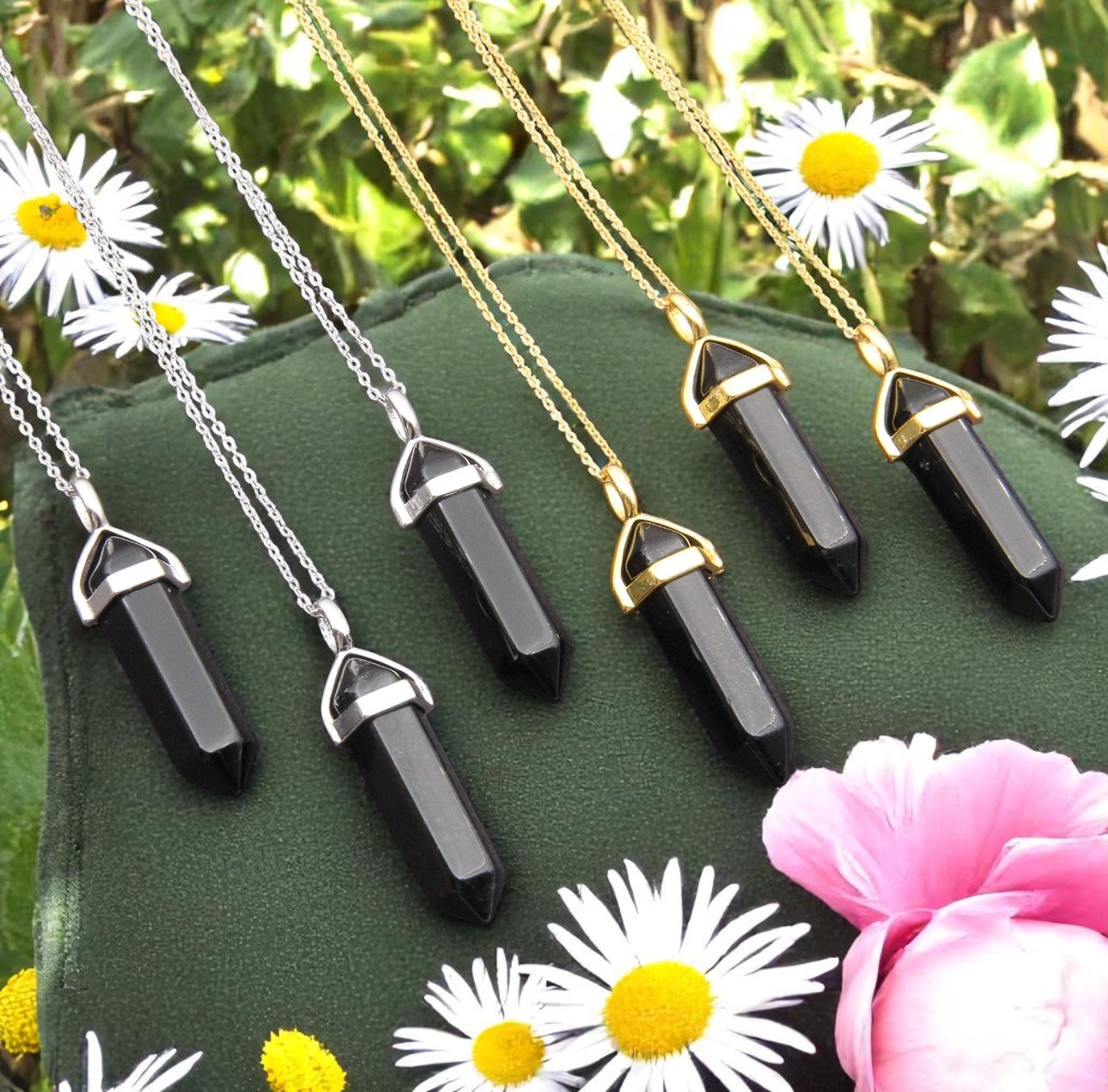 Obsidian Point Necklace