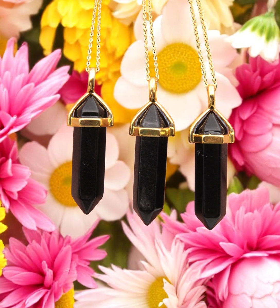 Obsidian Point Necklace
