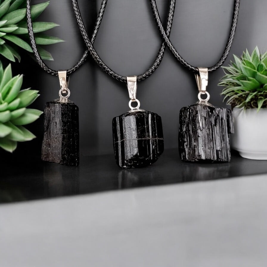 Men’s Black Tourmaline Necklace