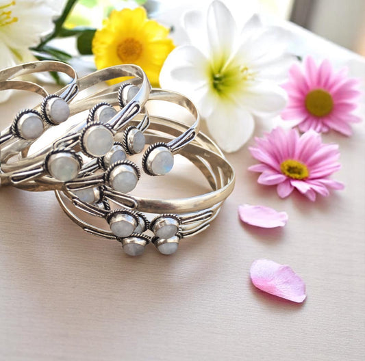 Moonstone Bangle Bracelet – Radiate Inner Light