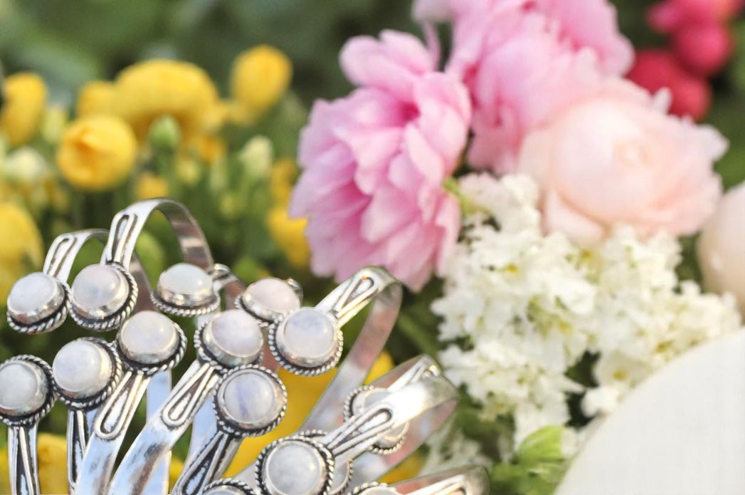 Moonstone Bangle Bracelet – Radiate Inner Light