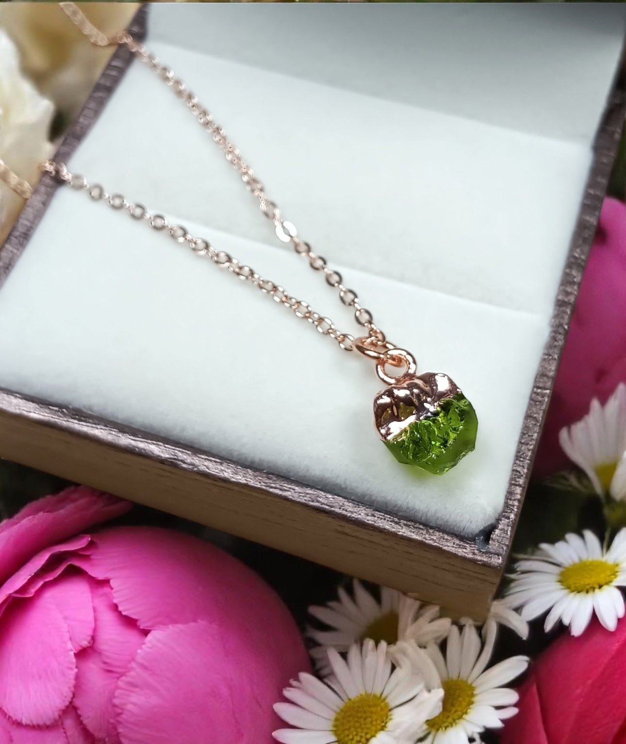 Ethereal Dainty Moldavite Necklace