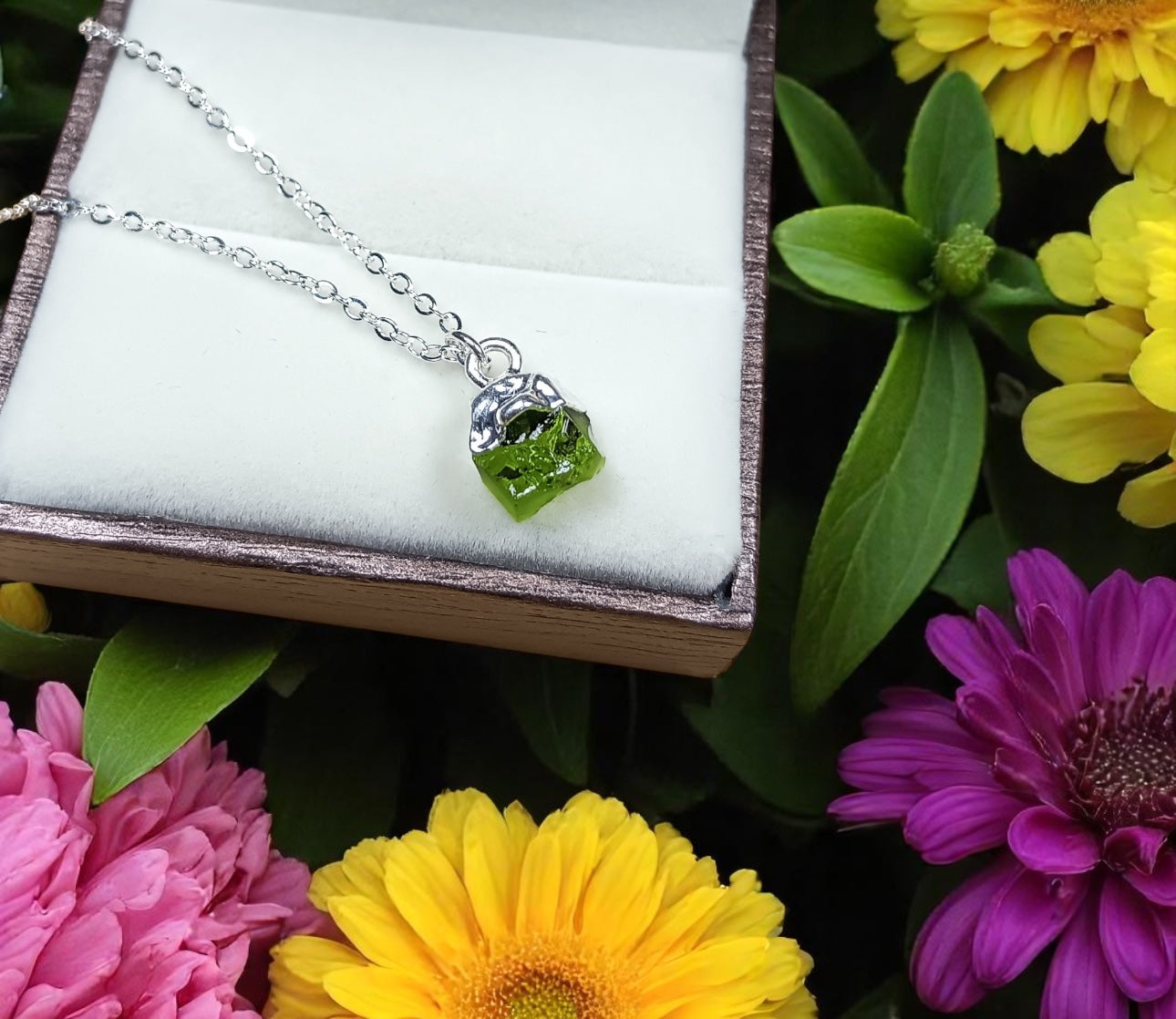 Ethereal Dainty Moldavite Necklace