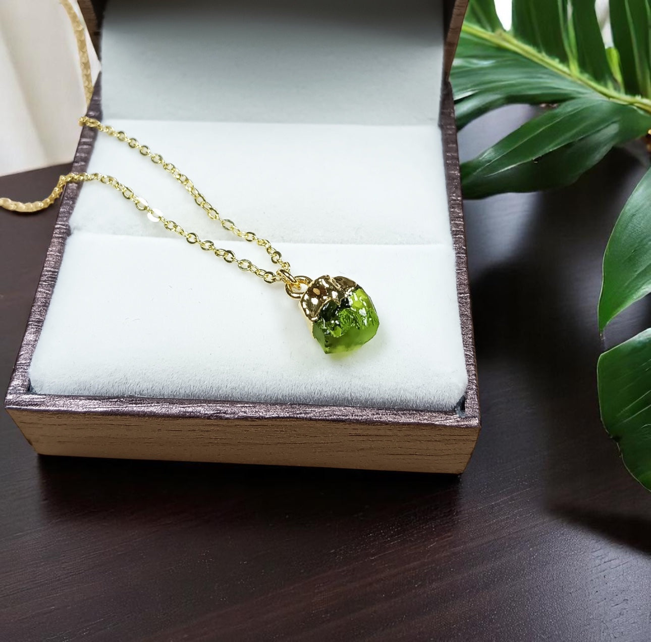 Ethereal Dainty Moldavite Necklace