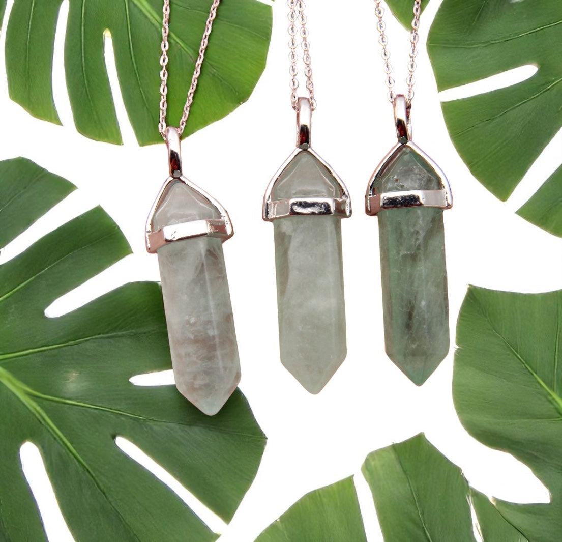 Green Aventurine Point Necklace