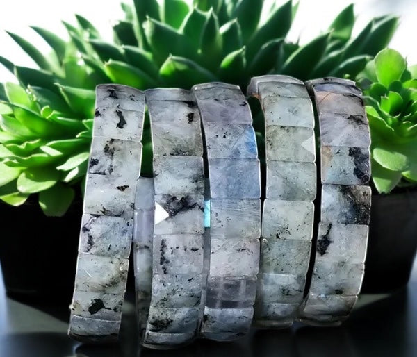 Moonstone Bangle Bracelet